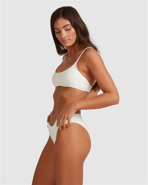 Billabong Tanlines Scoop Bralette Bikini Top White Surfstitch