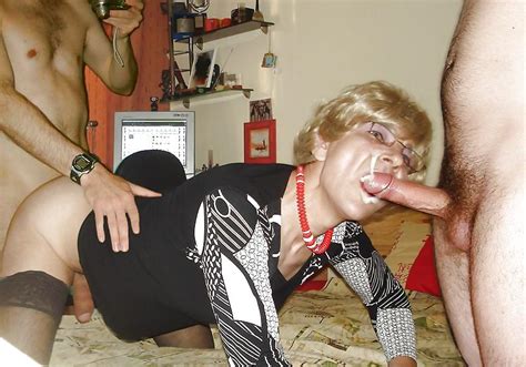 Crossdresser And Cum Photo 28