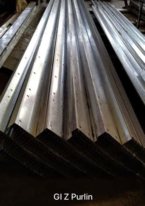 Rectangular Galvanized Iron GI Silver Z Purlin Cold Rolled 20mm