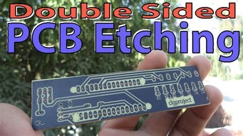 Double Sided PCB Etching Using Laser Printer Toner Transfer YouTube