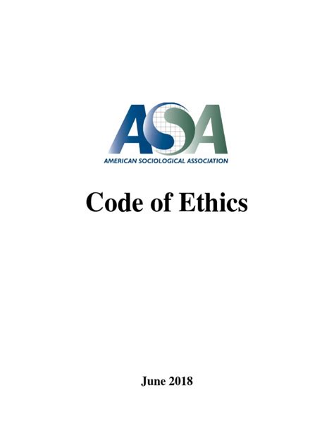 Asa Code Of Ethics June2018 Download Free Pdf Informed Consent