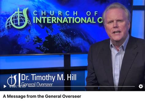 Dr Tim Hill Shares Video For Pastors And Church Of God Members — Vacogorg