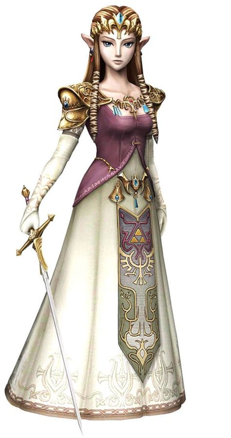 Princess Zelda Render Characters Art Legend Of Zelda Twilight