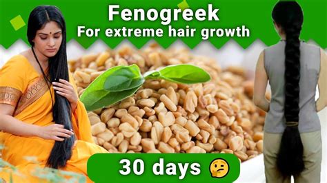 Fenugreek For Extreme Hair Growth Before And After Results😱 Youtube