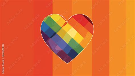 Heart Pride Rainbow Lgbt Flag Gay Month Love Graphic Icon Heart Pride Rainbow LGBTQ Happy
