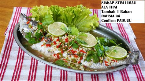 TIPS Dan Rahsia Siakap Stim Limau Sedap Setanding Restoran Thai Ala