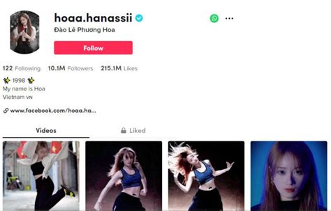 Đào Lê Phương Hoa là ai Tiểu sử hot Tiktoker Hoa Hanass Gocbao net