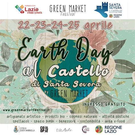 EARTH DAY AL CASTELLO DI SANTA SEVERA TUTTI GLI EVENTI DAL 22 AL 25