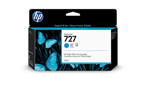 HP 727 130 Ml Cyan Ink Cartridge B3P19A