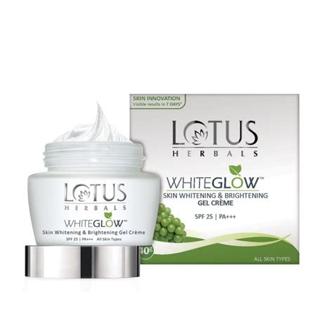 Lotus Herbals Whiteglow Skin Whitening And Brightening Gel Cream Spf 25 Pa 60 Gm