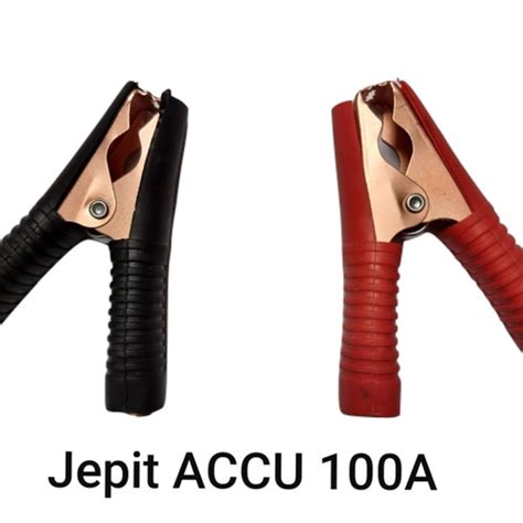 Jual Jepit Buaya A Sepasang Merah Hitam Cepit Accu Aligator Clamp