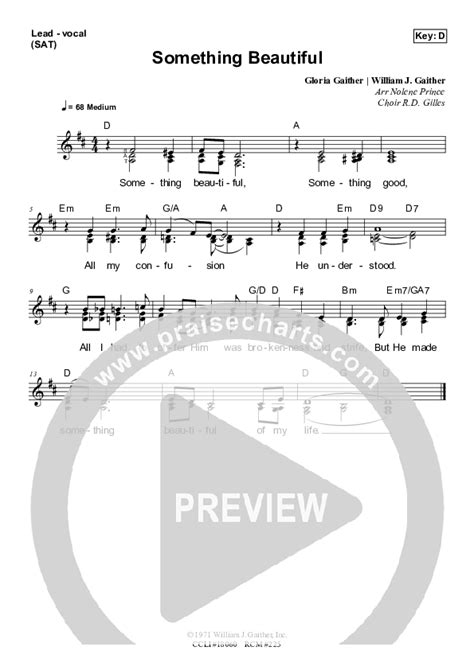 Something Beautiful Sheet Music Pdf Nolene Prince Praisecharts