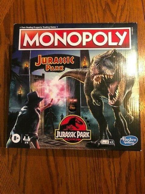 Monopoly Jurassic Park Edition Board Game Includes T Rex Monopoly Token 3930817642