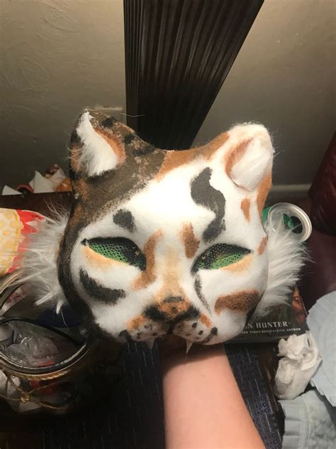 Read Description Calico Cat Mask Therian Mask Etsy