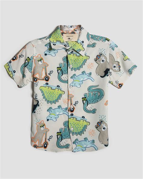 Riachuelo Camisa Infantil Animais A Bege Pool By Riachuelo