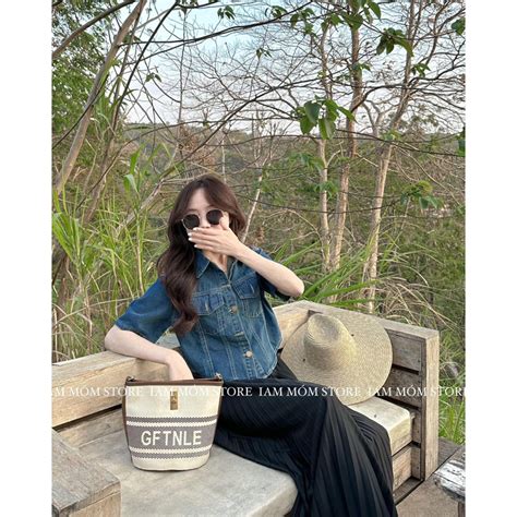 Mua Áo sơ mi bò nắp túi cộc tay hot trend giá rẻ nhất TecKi Vn