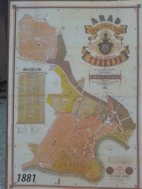 Harta Aradului La 1881 Arad Arad