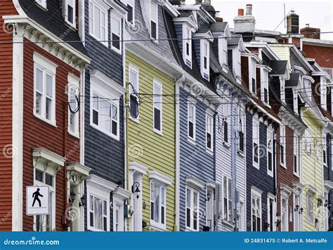 Colourful Row Houses Stock Image Image Of Colourful 24831475