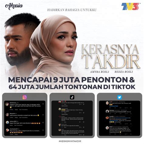 Tv Malaysia On Twitter Drama Kerasnyatakdir Berjaya Mencapai Juta