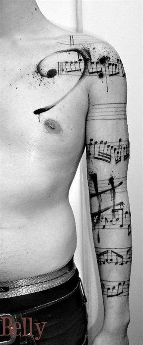 Más De 35 Impresionantes Tatuajes Musicales Largo Peinados