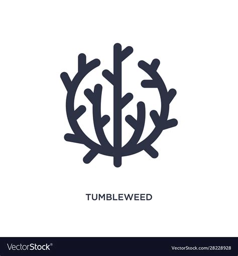 Tumbleweed icon on white background simple Vector Image