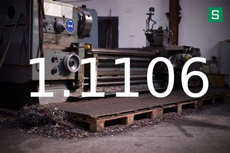 1.1106 - DIN/EN - Steel Material Sheet - SteelShop