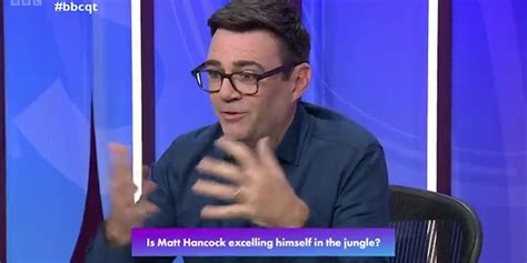 Andy Burnham Mocks Matt Hancock For Being Better At Bushtucker Trials