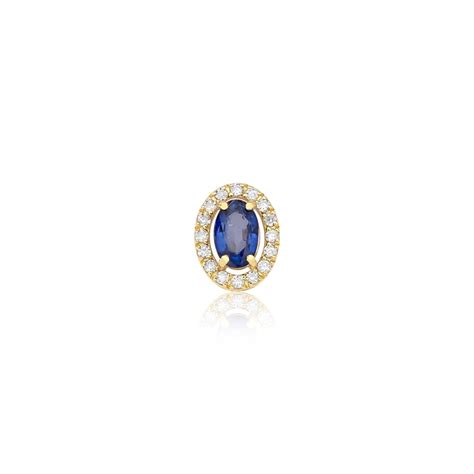 Pingente Princess De Safira Azul E Diamantes Ouro 18k Coliseu