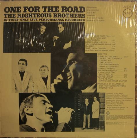 Righteous Brothers One For The Road Verve V6 5058 Their Only Live LP