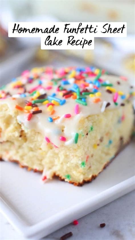 Homemade Funfetti Sheet Cake Recipe Artofit