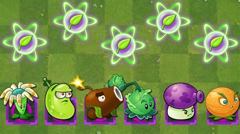 PvZ2 All Pea Plants Level Max Power Up In Highway To The Danger Room