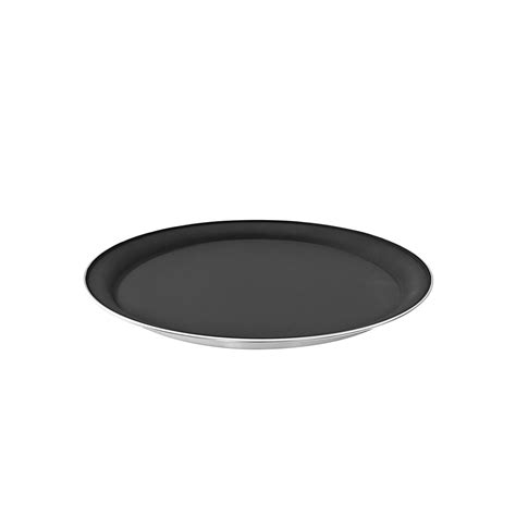 Tramontina Service Round Stainless Steel Tray With Interior Non Slip