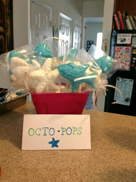 Homemade Octo Pops Lindys Mermaid Party Little Mermaid Parties