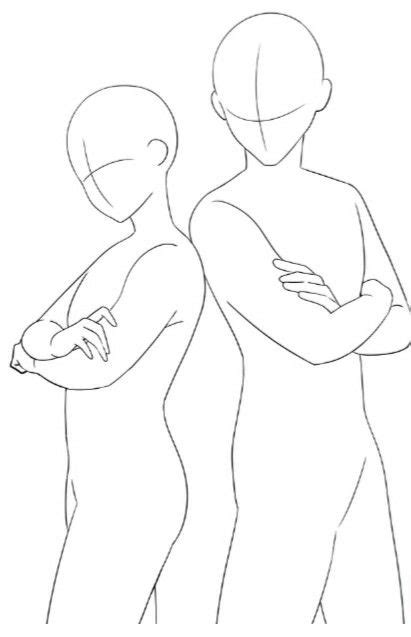 Two People Standing Next To Each Other With Their Arms Folded In The