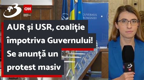 Aur I Usr Coali Ie Mpotriva Guvernului Se Anun Un Protest Masiv