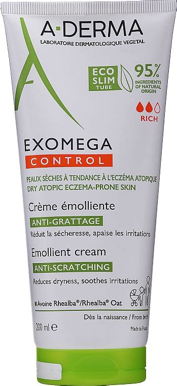 A Derma Exomega Control Emollient Cream Anti Scratching Cr Me