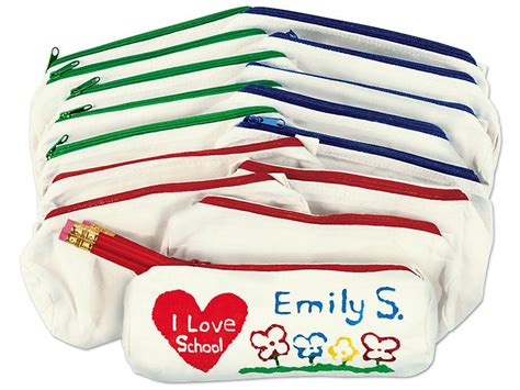 Decorate Your Own Pencil Cases Set Of 15 Pencil Case I Love School