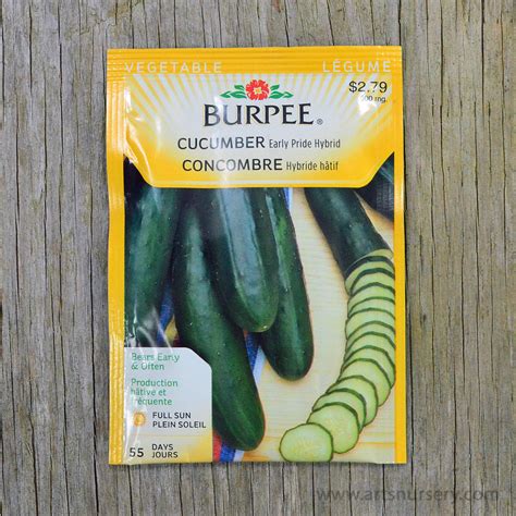 Early Pride Hybrid Cucumber Seeds Burpee | Arts Nursery Ltd