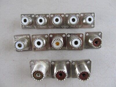 QTY 13 UHF Female Jack SO 239 Bulkhead Panel Chassis Mount Connector EBay