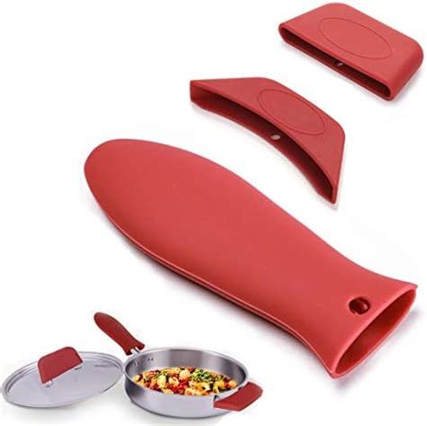 Silicone Hot Handle Holder Silicone Rubber Handle Covers Potholders Hot Insulation Heat
