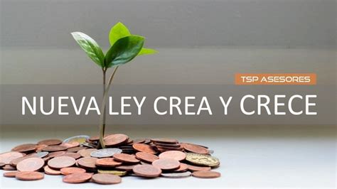 Nueva Ley Crea Y Crece TSP Asesores