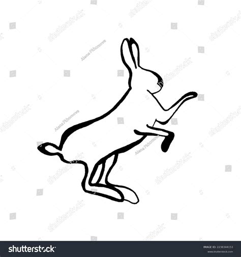 Bunny Rabbit Continuous Line Art Drawing Stock Illustration 2238344153 Shutterstock