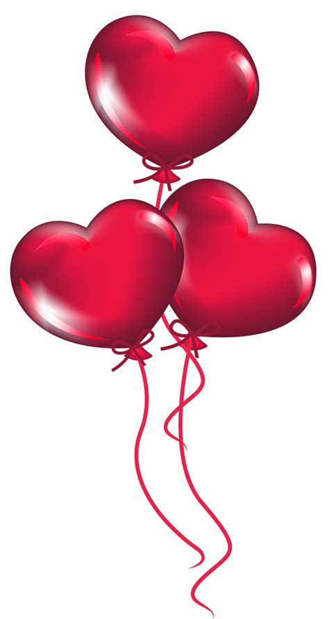 Transparent Heart Balloons PNG Clipart | Gallery Yopriceville - High-Quality Images and ...