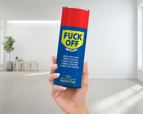 Fuck Off Repellent Oz Custom Tumbler Etsy