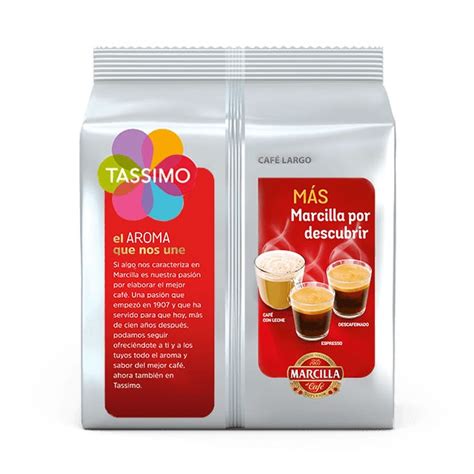 Tassimo Marcilla Café Largo Pods Coffee For 16 Cups