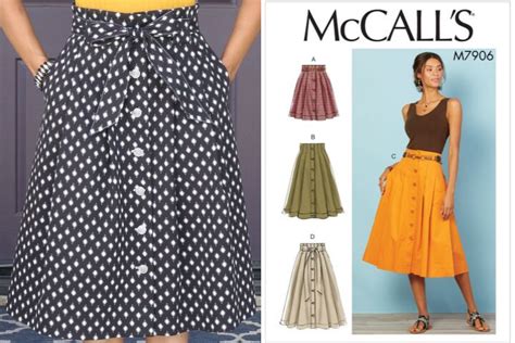 35 Skirt Sewing Pattern Side Pleated Madelyneamor