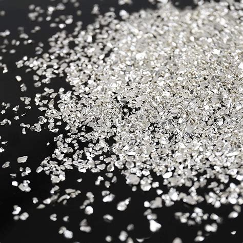 Irregular Crushed Glass Chips Sprinkles 100g Metallic Chunky Glitter Stones For