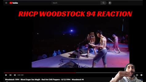 Techno Drummer Reacts To Red Hot Chili Peppers Playing Blood Sugar Sex Magik Live At Woodstock