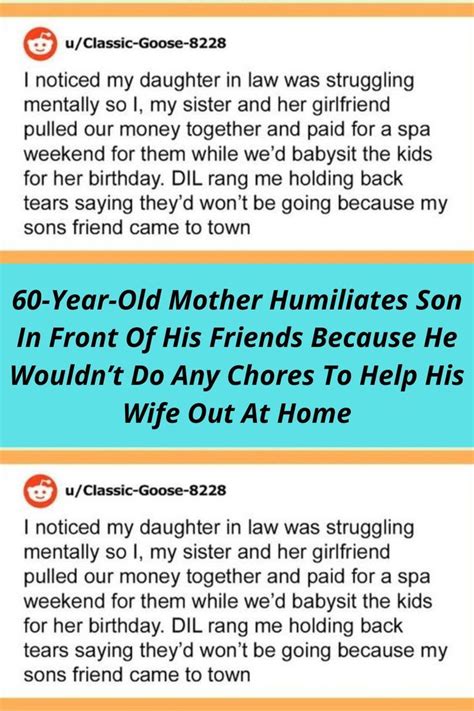 60 Year Old Mother Humiliates Son In Front Of His Friends Because He