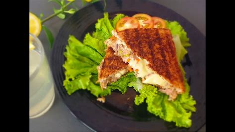 Classic Tuna Melt Sandwich Hearty Tuna Salad Whole Wheat Bread